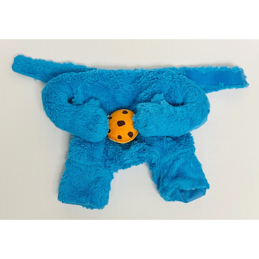 Pet Krewe Sesame Street Medium Blue Cookie Monster Front Walking Dog Costume